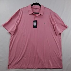 IZOD Golf Mens SS Golf Mesh Polo Prism Pink 4-Way Stretch XXL New NWT